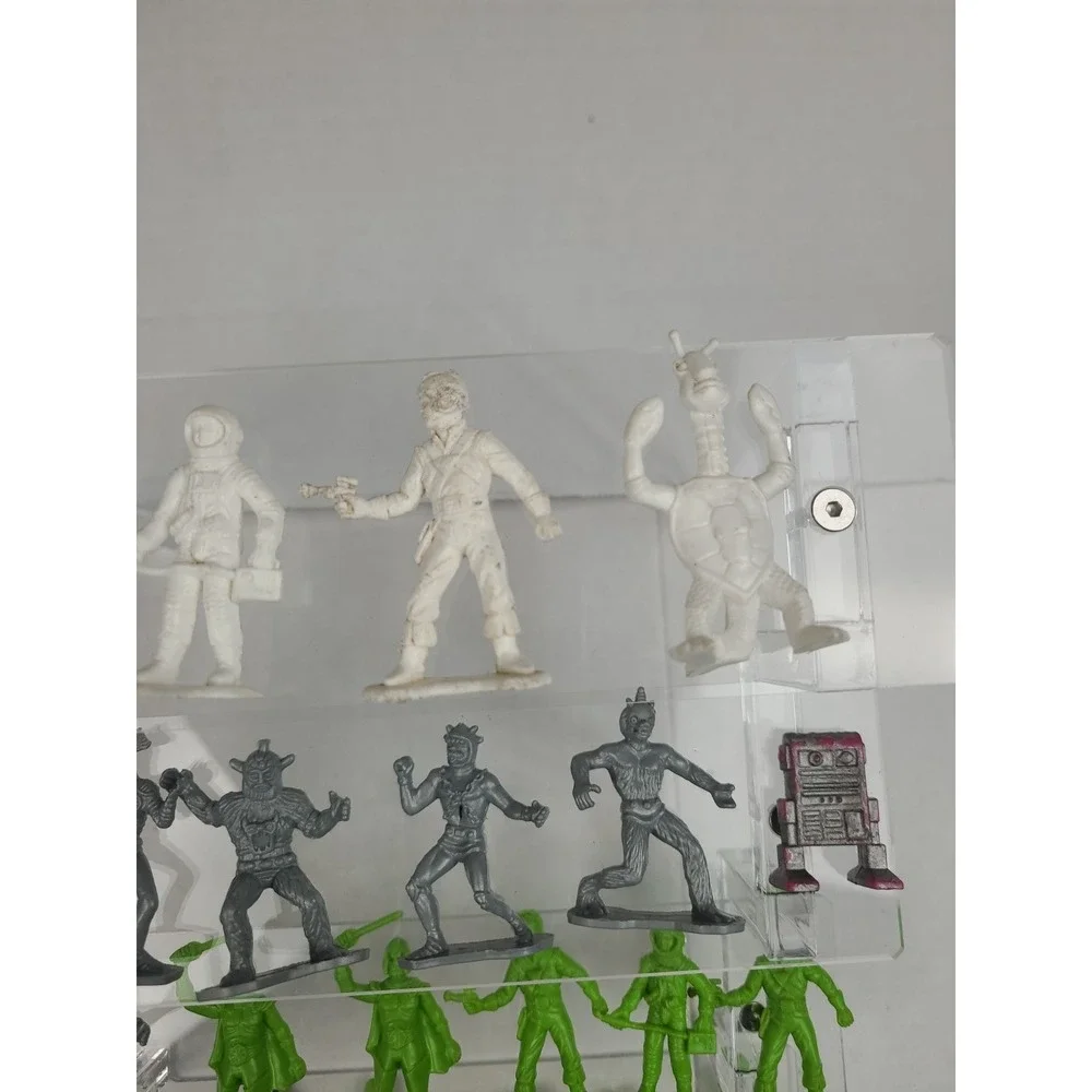 Vtg. 1970's Galaxy Laser Team figures TIM MEE Toys Lot‎ Pink Green White Silver - Picture 3 of 14